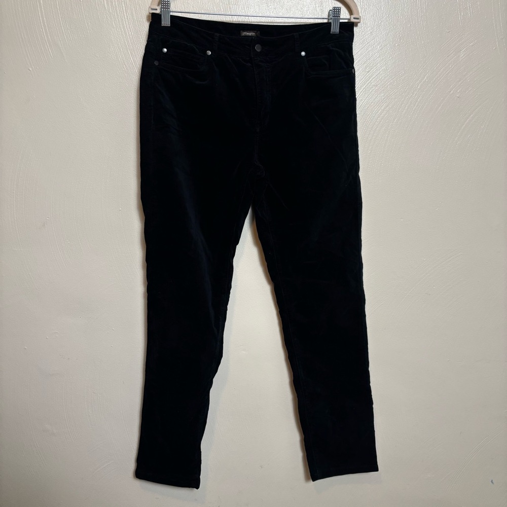 J.McLaughlin Women's Pants Velvet Soft Pockets Black Size 8 - Picture 2 of 6